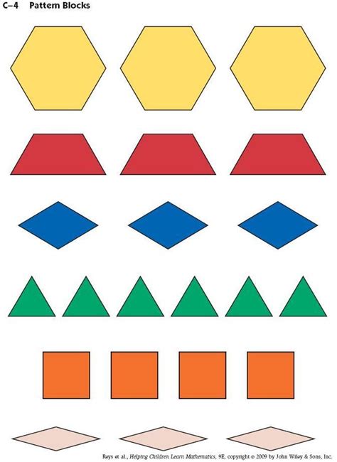 pattern block printables