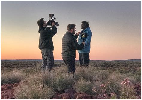 drone image complete filming  remote western australia  estee lauder documentary drone