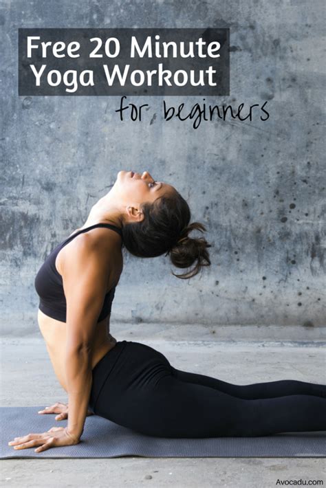 20 Minute Yoga Workout For Beginners Avocadu