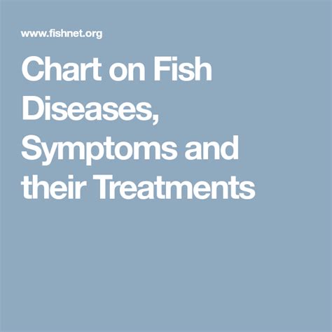 chart  fish diseases symptoms   treatments fish chart fish treatment
