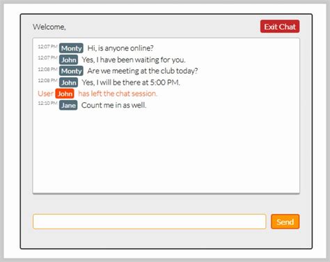 create  simple web based chat application
