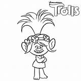 Trolls Coloring Poppy Troll Pages Princess Printable Dreamworks Movie Color Colorear Para Print Dibujos Sheet Disney Kids Book Bestcoloringpagesforkids Template sketch template