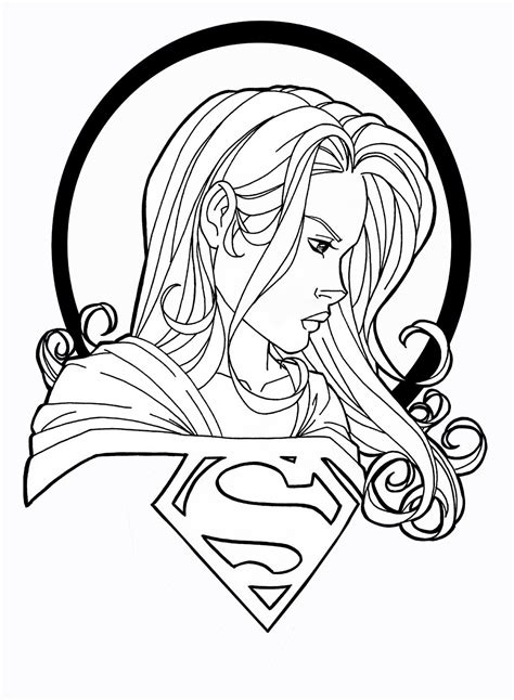 supergirl  jamiefayx libro de colores paginas  colorear dibujos
