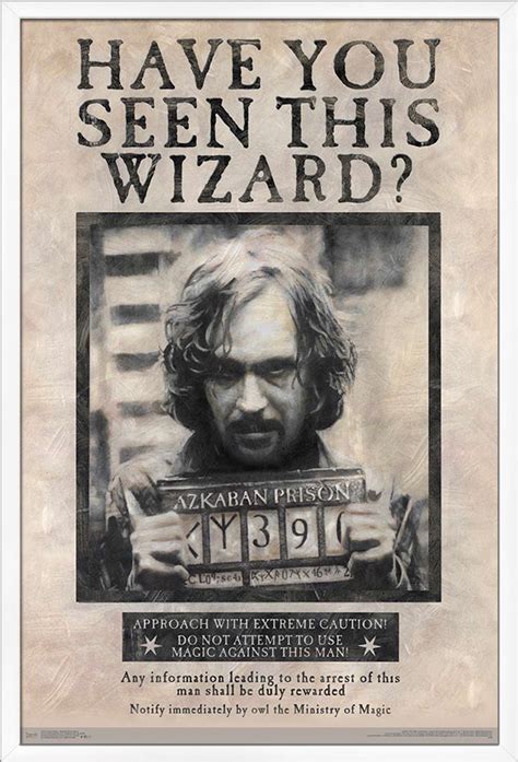 wizarding world harry potter sirius black wanted poster poster