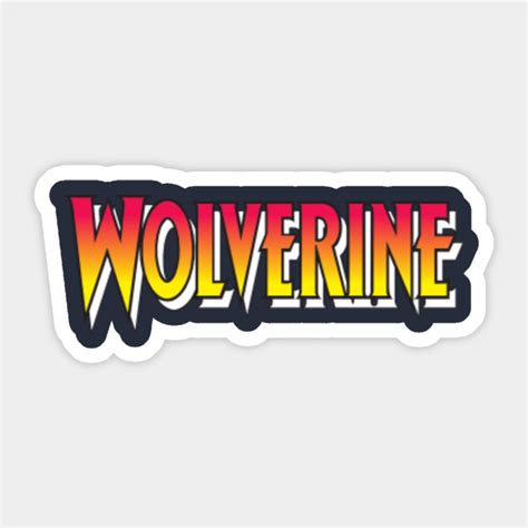 wolverine logo wolverine sticker teepublic