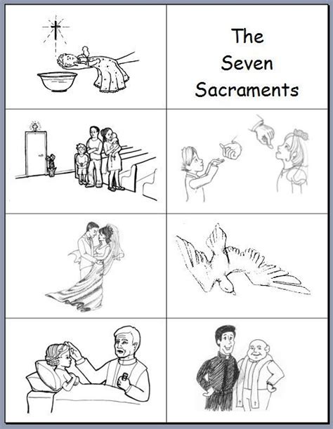 images  pray learn sacraments  pinterest coloring