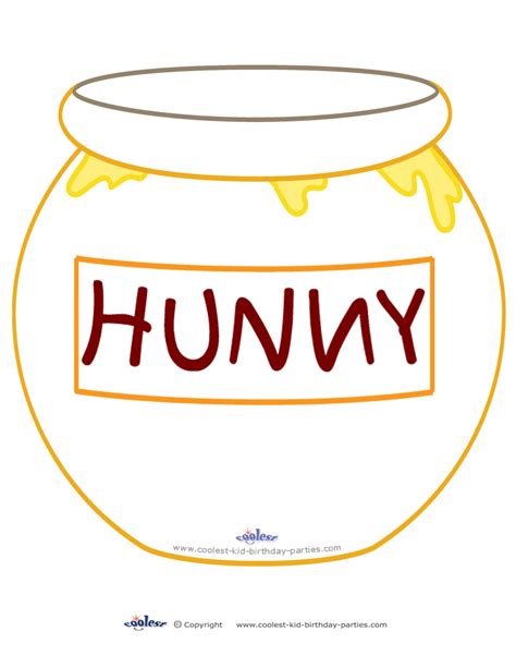 honey pot coloring sheets coloring pages clipart  clipart