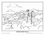 Abraham Coloring Lot Pages God Abram Kids Separate Printable Calls Bible Genesis Sheets Template Sketch Pdf sketch template