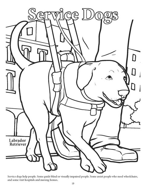 service dogs coloring pages working dogs crucial canines