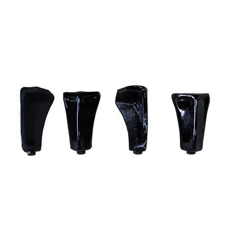 Olymberyl Short Legs Black Enamel Set Of 4 – Tandt Distributors