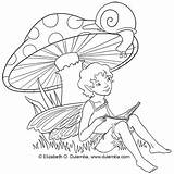 Fairy Digi Stamp Digital Freebie Little Reading Stamping Snail Dulemba Adorable Elizabeth Click Has sketch template
