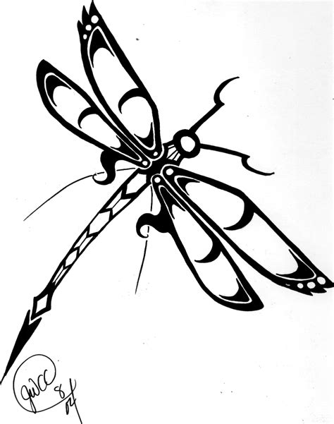 dragonfly  drawing clipart