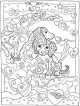 Coloring Pages Dog Book Printable Dogs Dazzling Puppy Cute Doverpublications Dover Publications Colouring Algebra Adult Sheets Marjorie Sarnat Print Animal sketch template