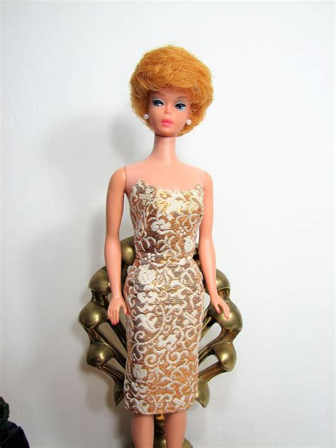 barbie doll bubble cut 1962 model 850 golden blonde etsy