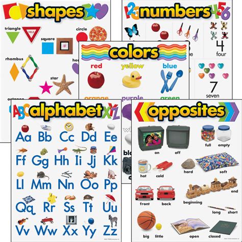 trend kindergarten learning chart learning charts accessories
