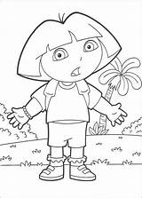 Dora Coloring Explorer Pages Surprised Color Hellokids Print Online Sheets sketch template