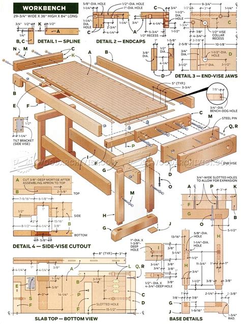 workbench plan woodarchivist