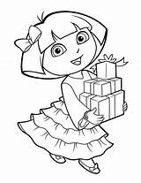 Dora Coloring Pages Explorer Printable Drawing Kids Print Christmas Colouring Sheets Gifts Carrying Many Wonderful Desenho Getdrawings Topcoloringpages Procoloring Getcolorings sketch template