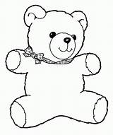 Teddy Bear Coloring Pages Toddlers Kids sketch template