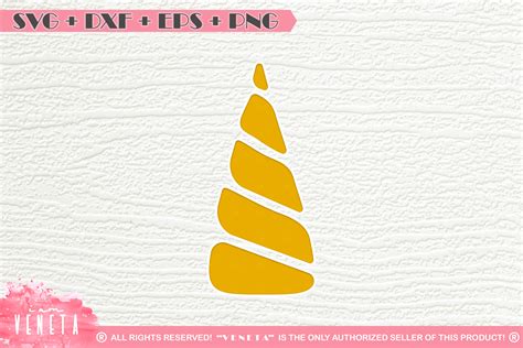 unicorn horn svg dxf eps png cutting file