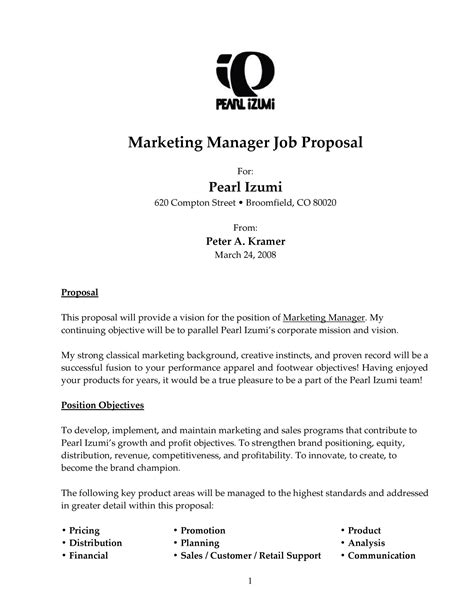 job bid proposal template doctemplates