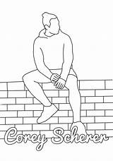 Colby Webber Brock Youtuber Bored Traphouse Coloringpages Quarentine Colbybrock sketch template