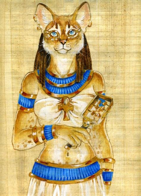 Papyrus Baast By Hbruton On Deviantart Egyptian Cat