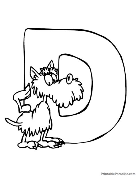 printable letter  coloring page