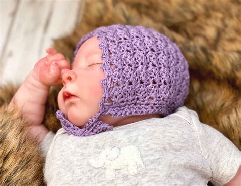 simple crochet baby bonnet love life yarn