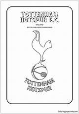Tottenham Coloring Pages Hotspur Logos Colouring Logo Soccer Fc Liverpool Cool Clubs Kids Printable Premier League Sheets Color England Club sketch template