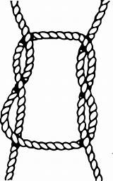 Rope Clipart Knot Piece Clip Library Square Transparent Vector Webstockreview Lasso Ropes Big sketch template
