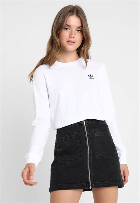 adidas originals tee longsleeve white zalandonl kleding mode stijl damesshirt