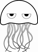 Jellyfish Coloring Book Clipart Svg sketch template