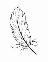 Feather Indianer Plumes Plume Colouring Federn Tribal Ausmalen Dessiner sketch template