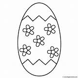 Easter Egg Coloring Pages Eggs Blank Color Large Bigactivities Flowers Print Printable Getcolorings Happy Egg4 sketch template