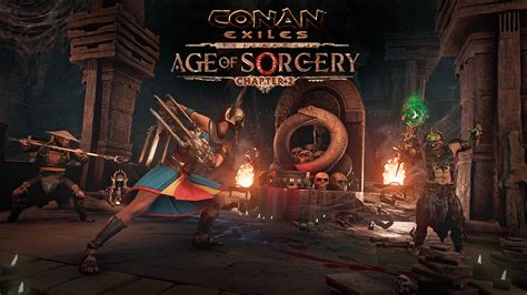 hunt  sorcerer skulls  conan exiles age  sorcery chapter  xbox wire