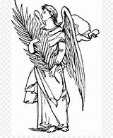 Archangel Raphael Sanzio Guardian sketch template