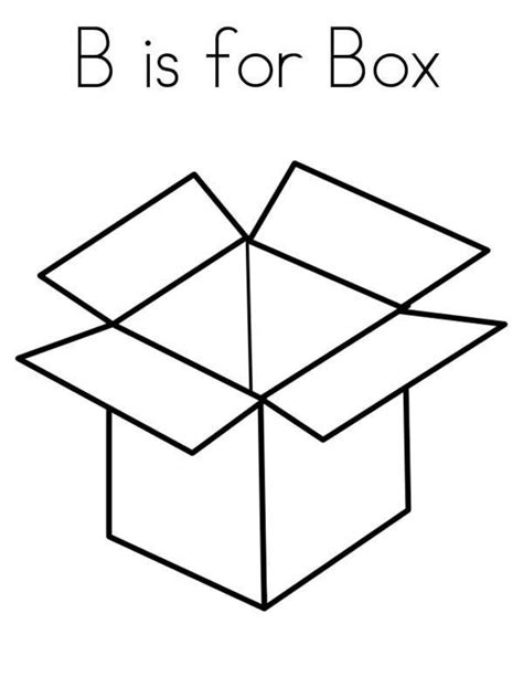 box    box coloring page coloring pages printable coloring