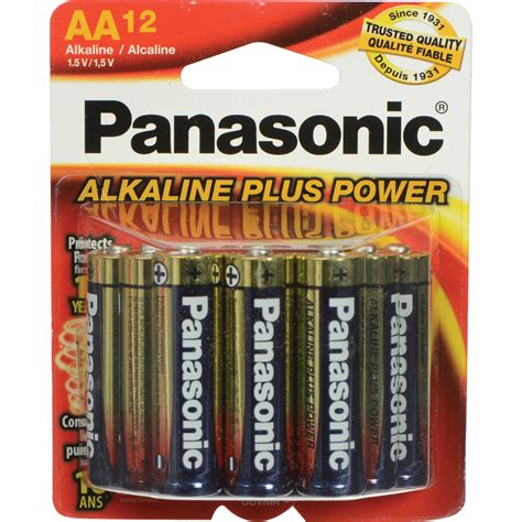 Panasonic Aa 1 5v Alkaline Batteries 12 Pack Pan12aa Bandh Photo