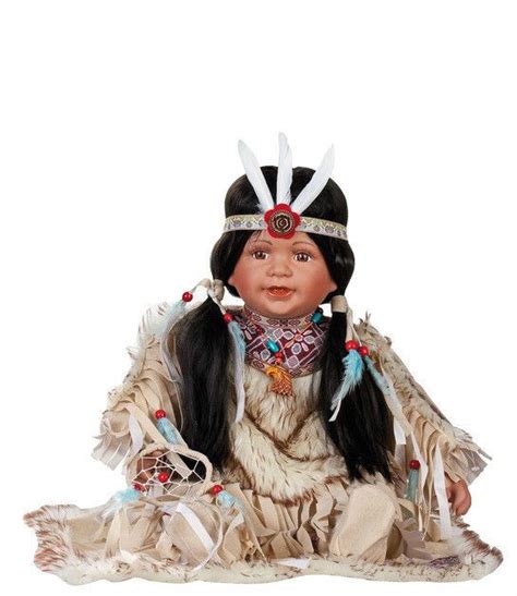 Golden Keepsakes Doll Papina American Indian 24 Porcelain D24 6154
