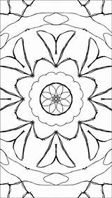 Coloring Half Lace Mandala Style Wecoloringpage sketch template