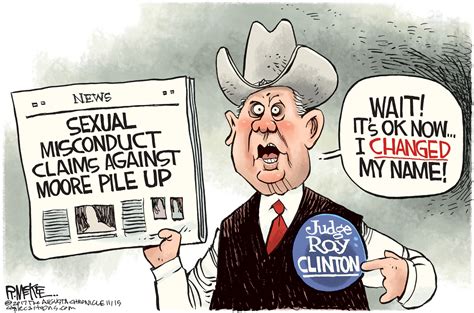 Drawn To The News 15 Cartoons On Roy Moore Sexual Misconduct Allegations
