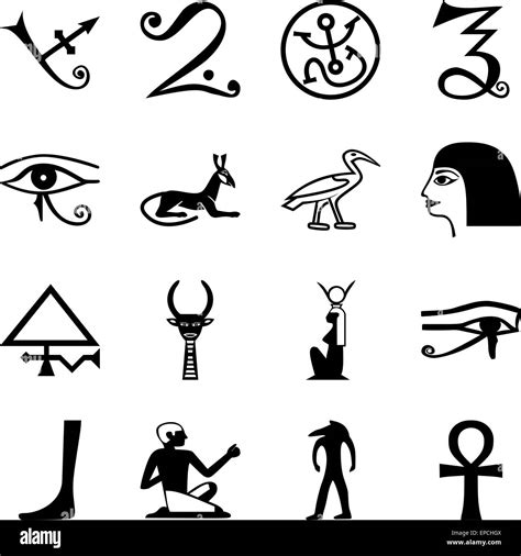 Egyptian Symbols And Their Meanings Hieroglyphics And Their