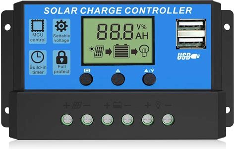 pwm  solar charge controller solar panel battery intelligent regulator buy solar