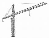 Crane Kran Bau Turm sketch template