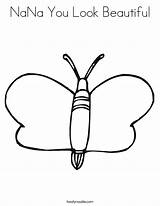 Nana Coloring Pages Look Beautiful Butterfly Decorate Getcolorings Getdrawings sketch template