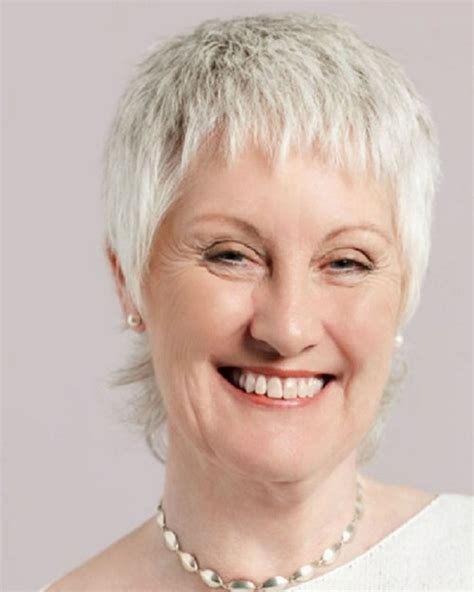 Very Short Grey Hair Styles For Older Women Over 60 Thin Fine Hair