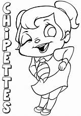 Chipettes Eleanor sketch template