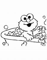 Elmo Coloring Pages Printable Baby Sesame Color Street Cookie Monster Bath Kids Christmas Print Birthday Takes Face Colouring Alphabet Book sketch template