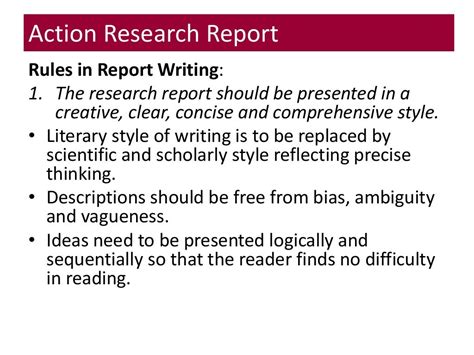 tsl topic  writing  action research report